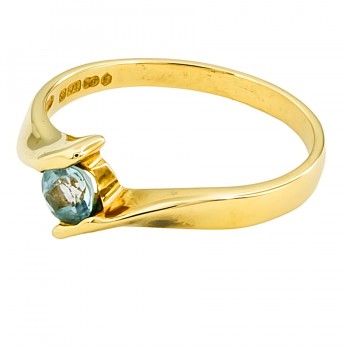 9ct gold Real Stone Ring size M